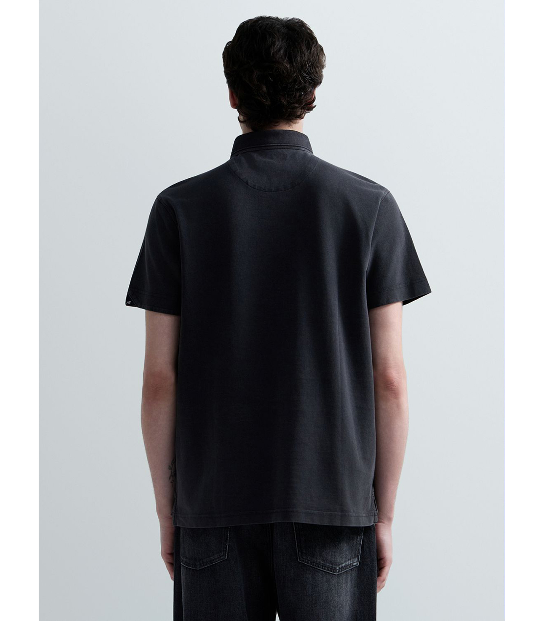 マーブルダイコットンピケポロシャツ 詳細画像 ブラックボード 3